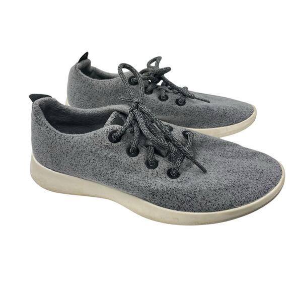 Allbirds Lace Up Wool Runner Sneaker Light Gray Womens 9 AS IS - Picture 1 of 7